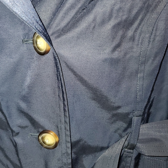 Navy Blue Trench Coat - Picture 2 of 4